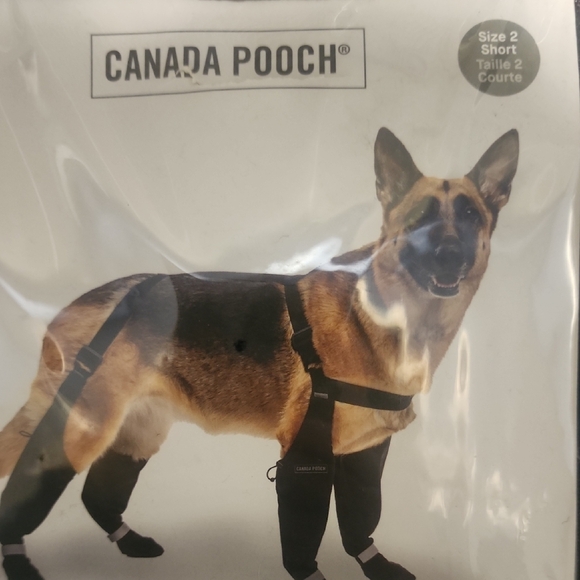 Canada Pooch Black Suspender Dog Boots Size 2 Short - Picture 6 of 6